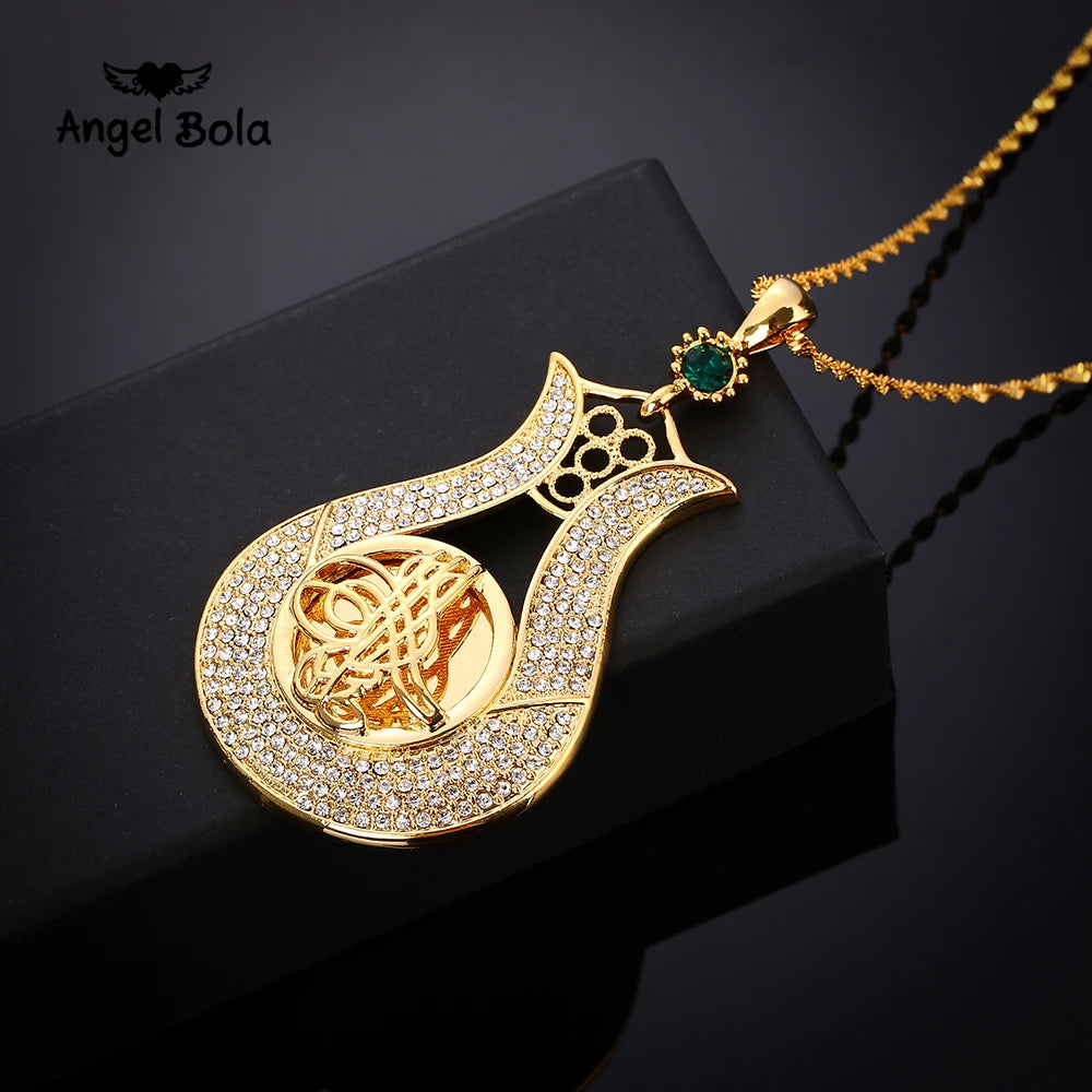 Gold Color Muslim Islamic Allah Coin Earrings for Women/Girls Iran Persian Turkish Jewelry Drop Earring Arab Coins Middle East