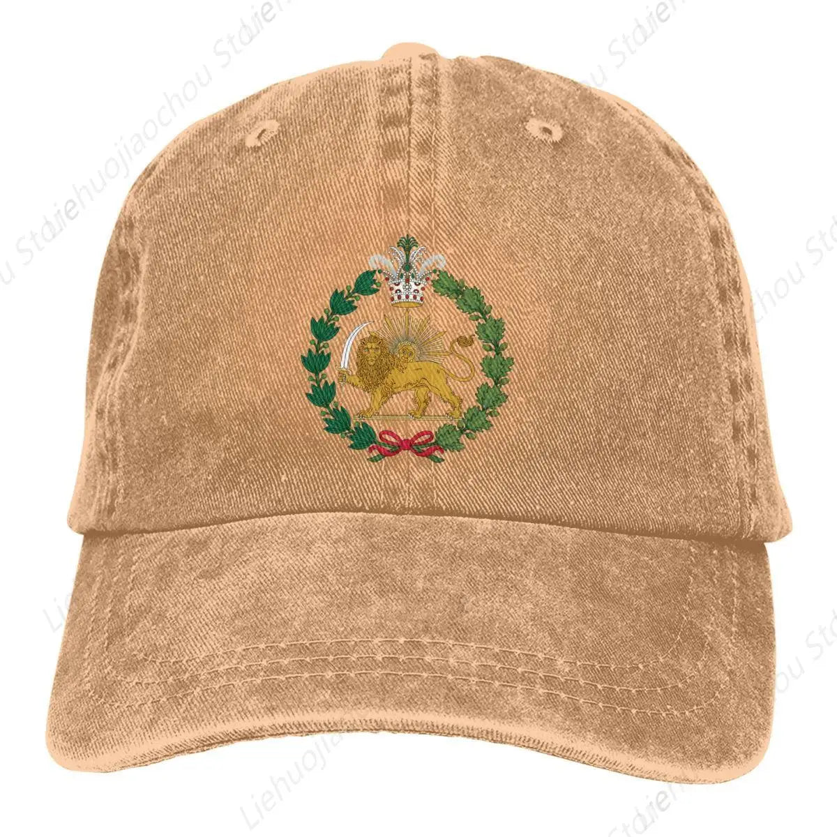 National Flag Multicolor Hat Peaked Women's Cap Shir O Khorshid Lion Iran Lion And Sun Symbol Personalized Visor Protection Hats