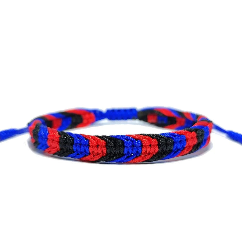 Green White and Red Patriotic Infinity String Bracelet for Iran - Macrame Friendship Bracelet - Flag Color