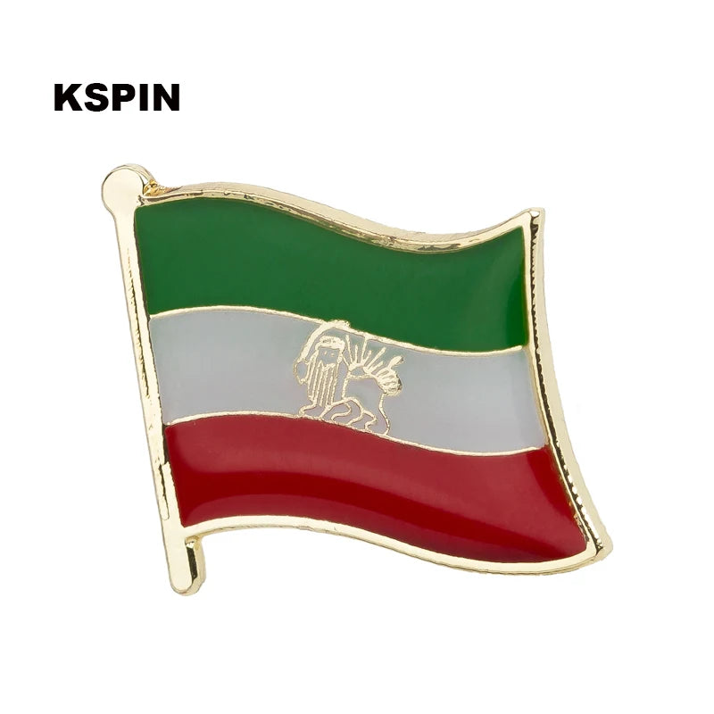 Iran  Flag Laple Pin Badge Brooch