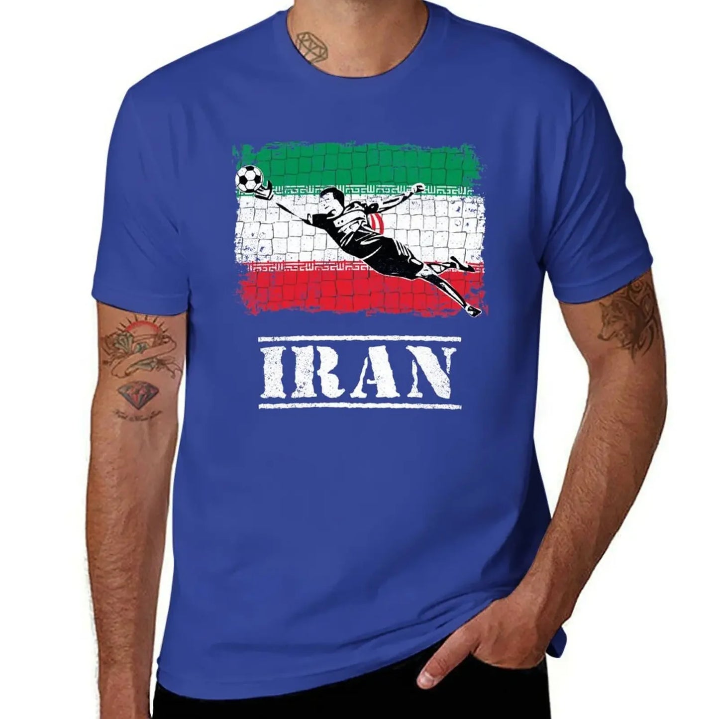 Iran Soccer Goalie Goal Keeper Shirt T-Shirt summer top essential t shirt korean fashion mens graphic t-shirts hip hop